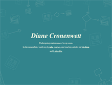 Tablet Screenshot of dianecronenwett.com
